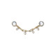 Crocs Jibbitz™ Delicate Gold and Gem Chain